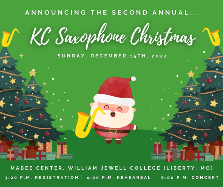 KC Saxophone Christmas Infographic